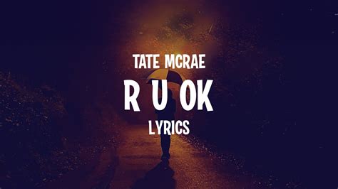 abc/tate mcrae ​r u ok live lyrics